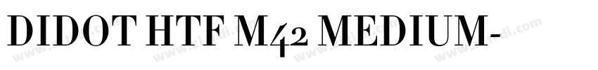 DIDOT HTF M42 MEDIUM字体转换